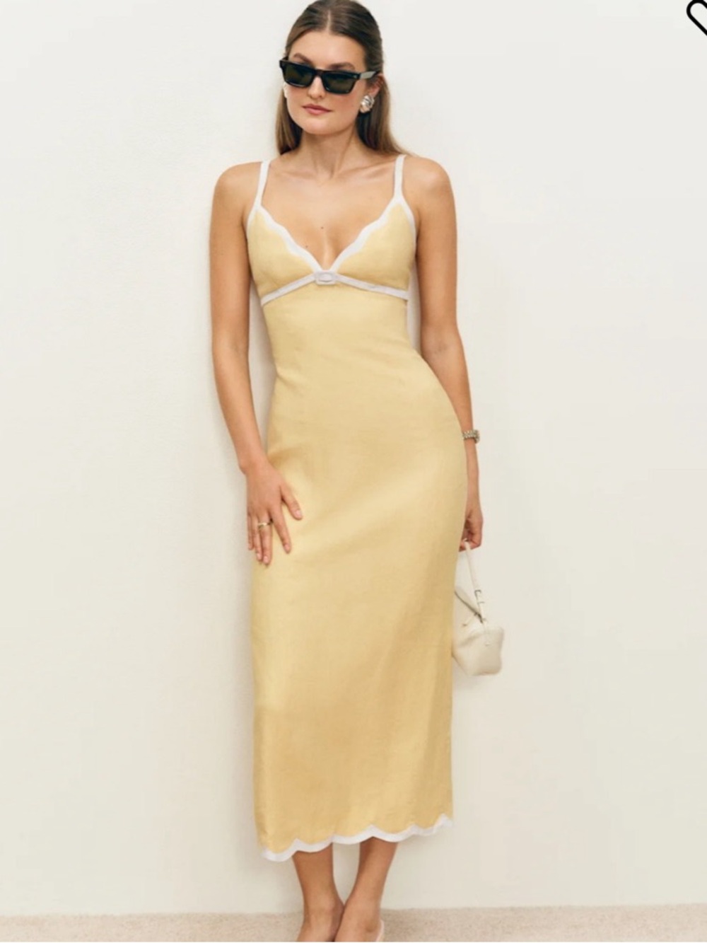Reformation Sara Linen Dress